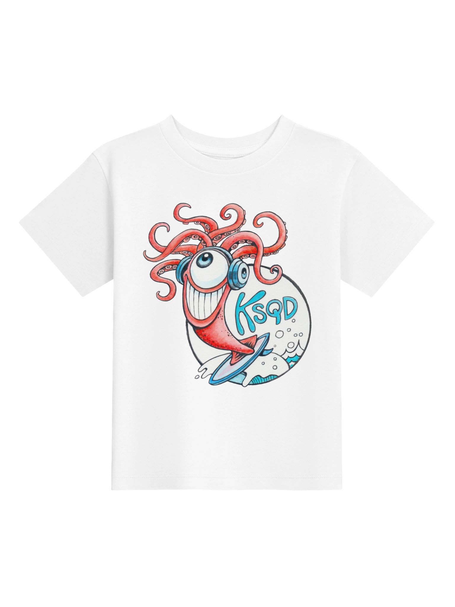 KSQD 2026 Winning Design – Squid & Ocean Toddler T-Shirt product image (2)
