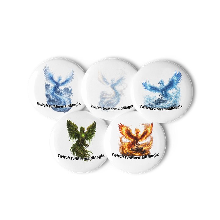 Elemental phoenix badge set product image (3)
