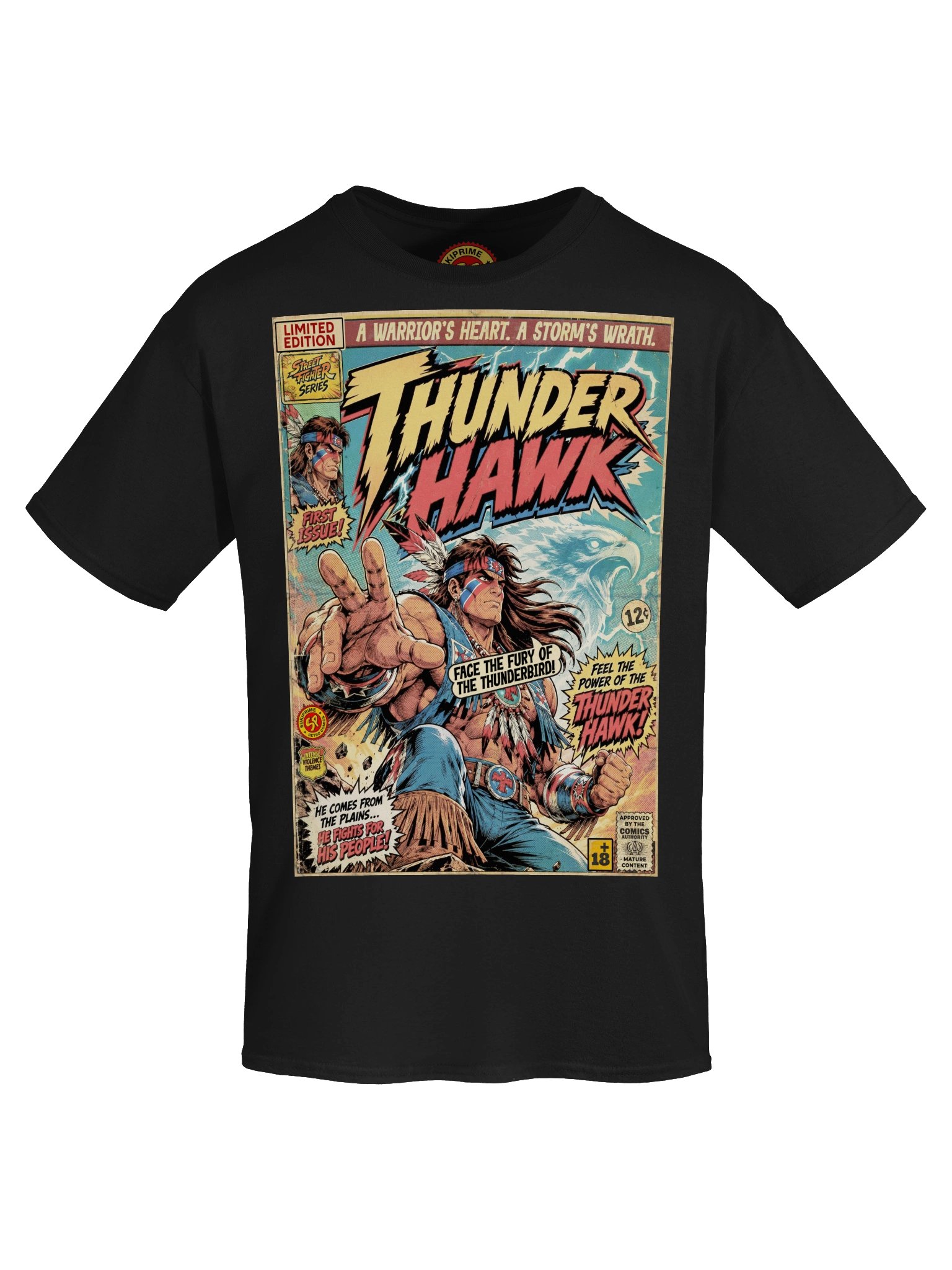Thunder Hawk Comic Art Gaming T-Shirt product image (5)