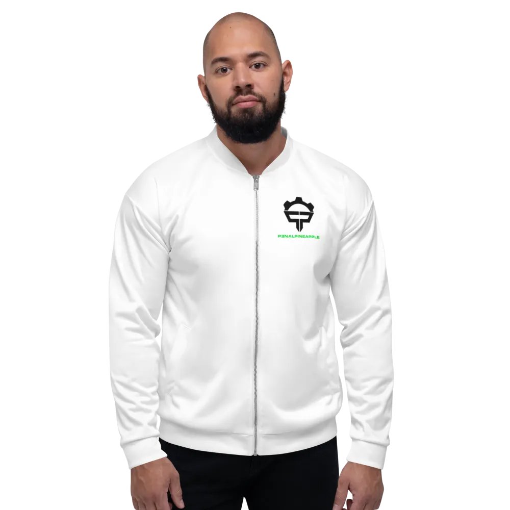 P3nAlPineapple - White Bomber Jacket product image (1)