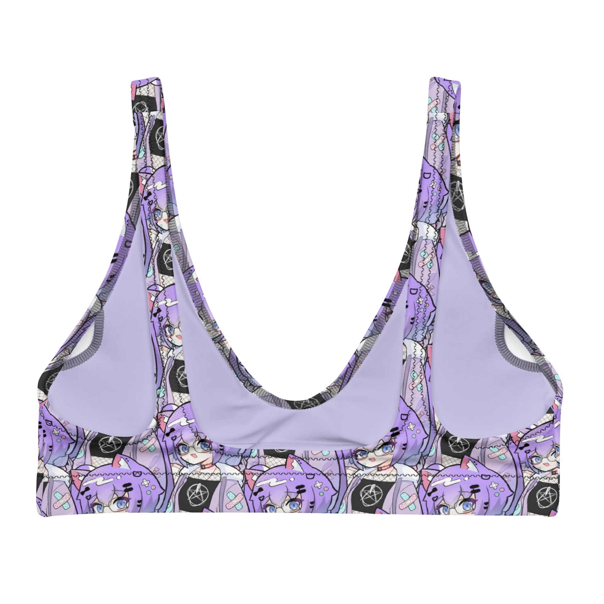 ZaynaKitty Pattern Bikini Top product image (2)