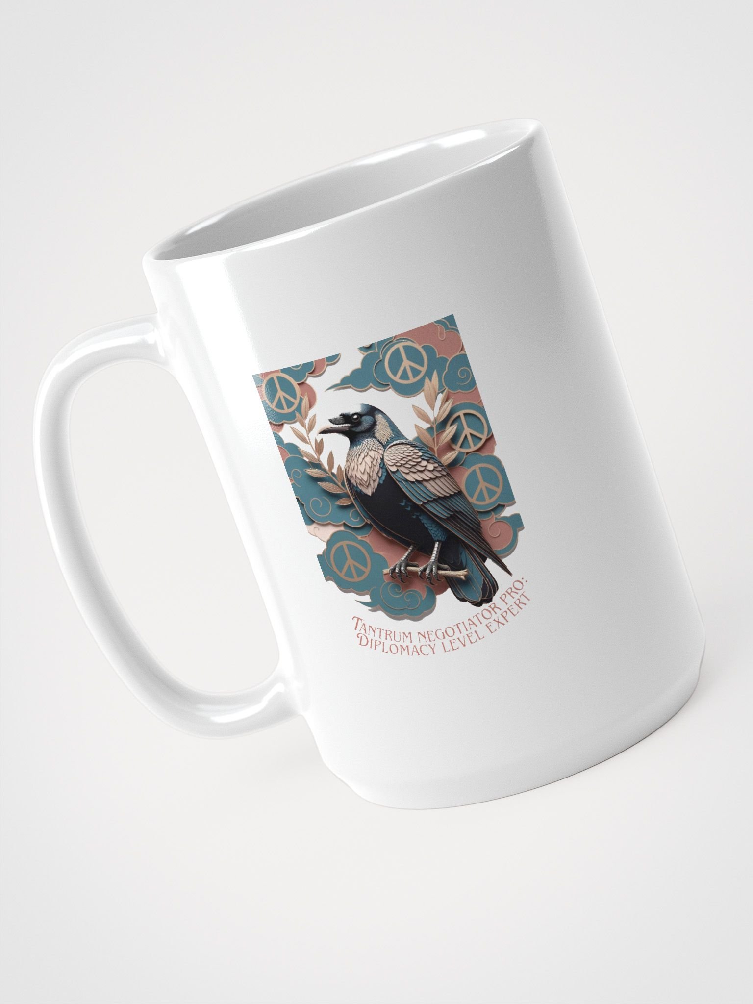 Raven Tantrum Mediator Premium Mug, Diplomacy Expert Cup, Sarcastic Mom Gift product image (4)
