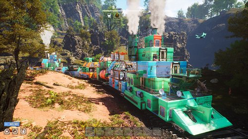 在《Railborn》中，玩家將面臨一個富有挑戰的生存環境，必須有效管理資源來建造並升級自己的火車。遊戲的開放世界設計促進了探索與合作元素的結合，玩家可與好友一起經營農場，培養稀有植物，甚至實現自動化生產。作為一款兼具策略性和創造性的沙盒遊戲，《Ra...