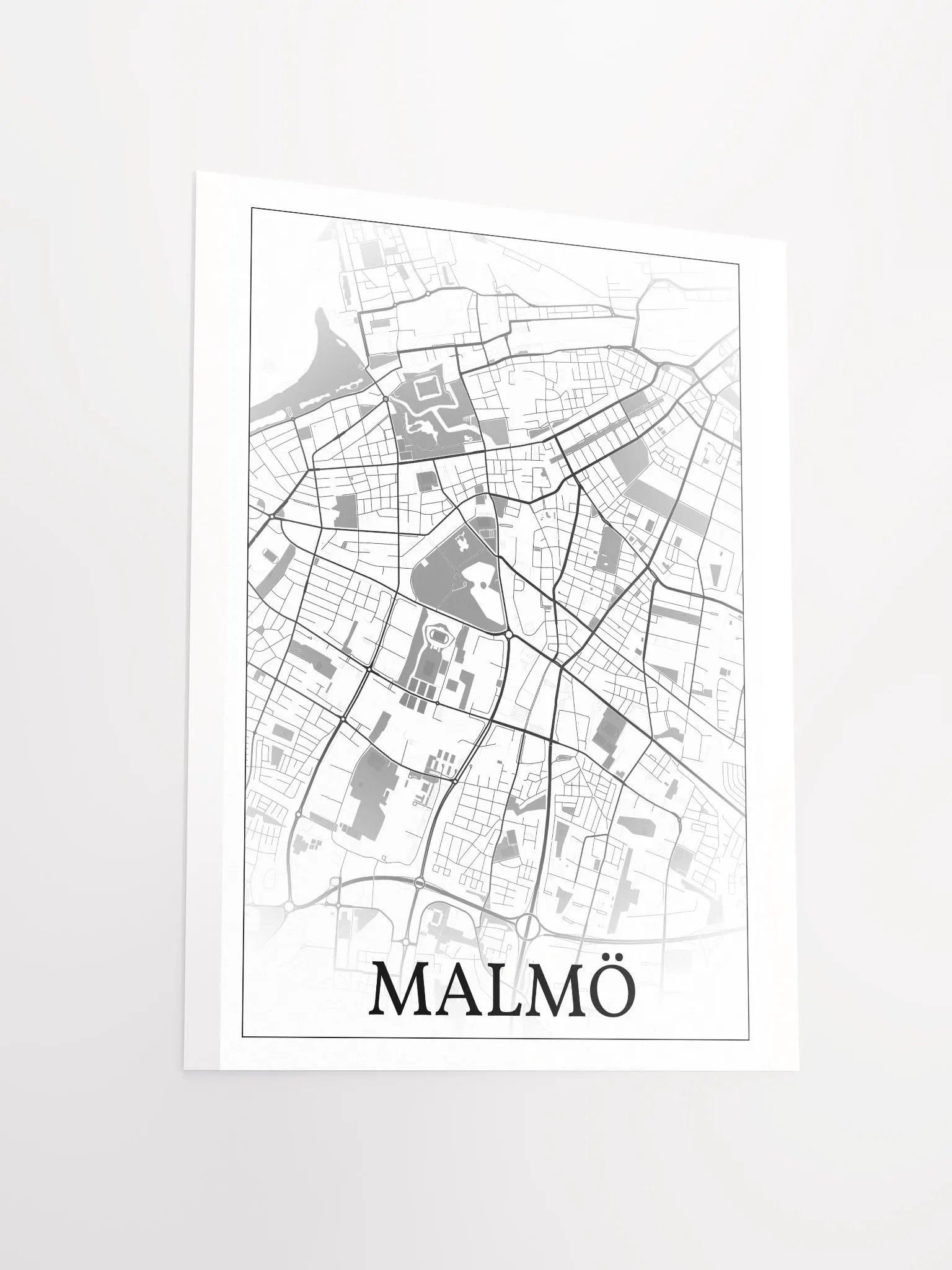 Malmö, Sweden, city map print product image (13)