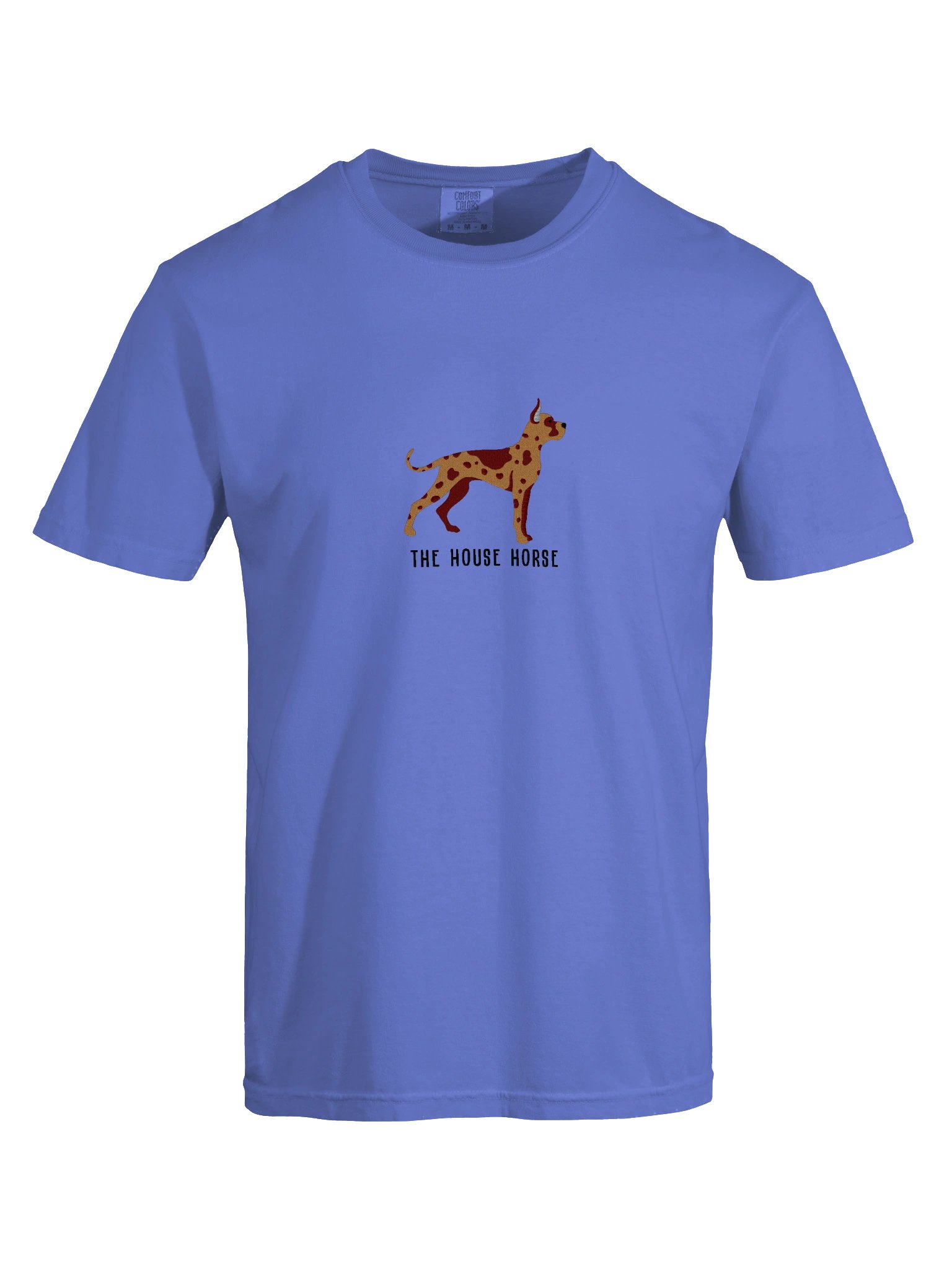 The House Horse T-Shirt(Embroidered) of a Great Dane(Chocolate Merle, Cropped Ears) product image (8)
