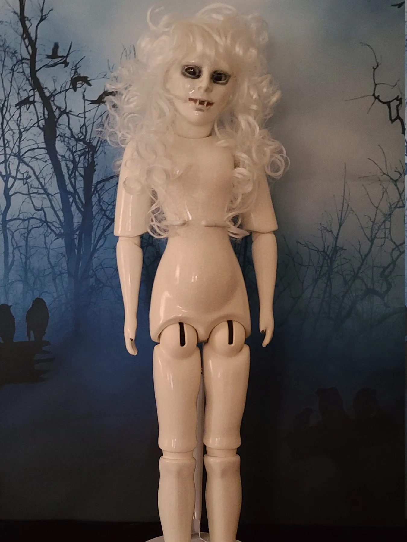 Two foot tall doll, ceramic doll, MADE TO ORDER "Dainty Vamp" product image (8)