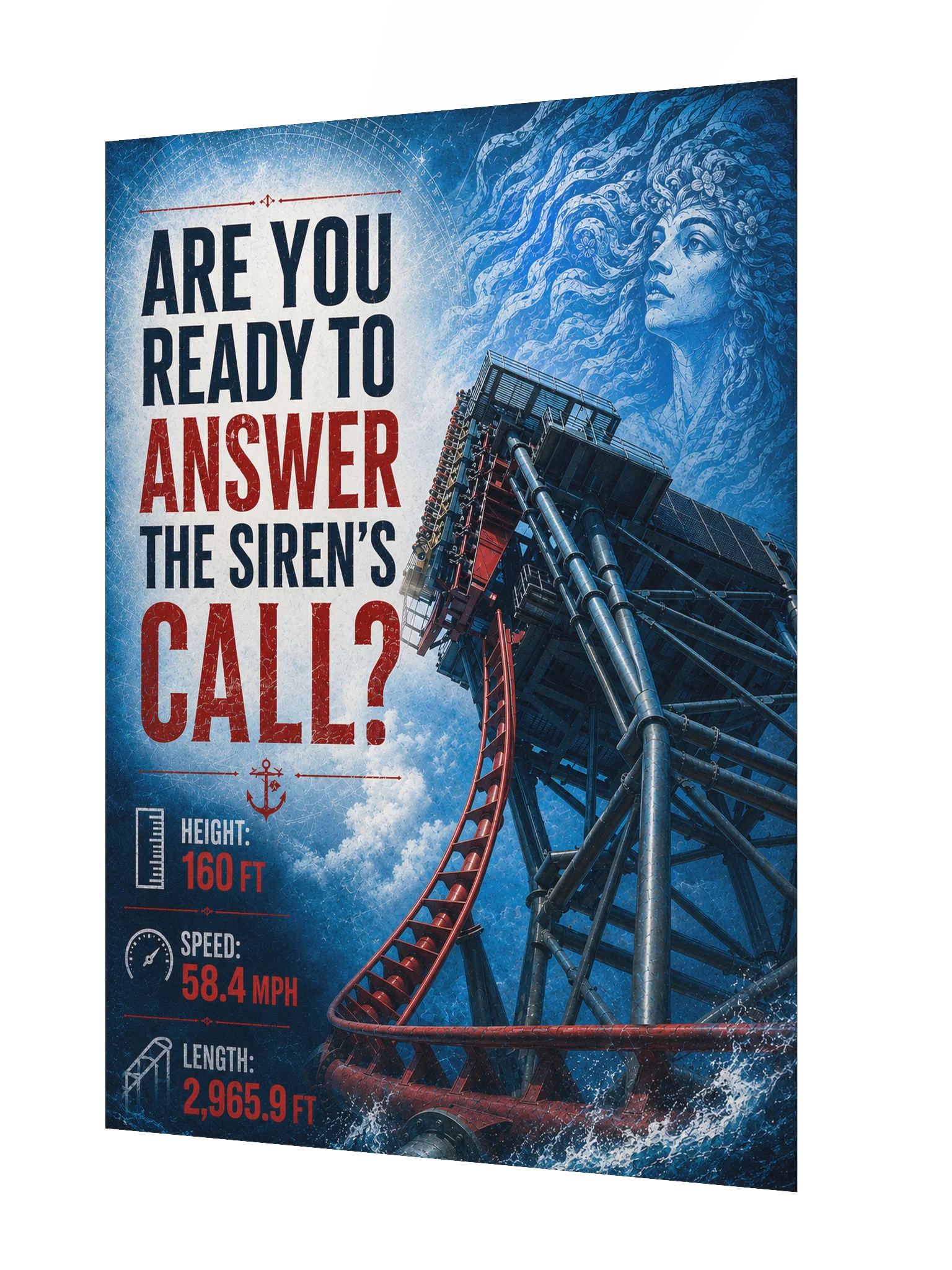 Answer the Siren's Call — Coaster Poster | 18x24" product image (2)