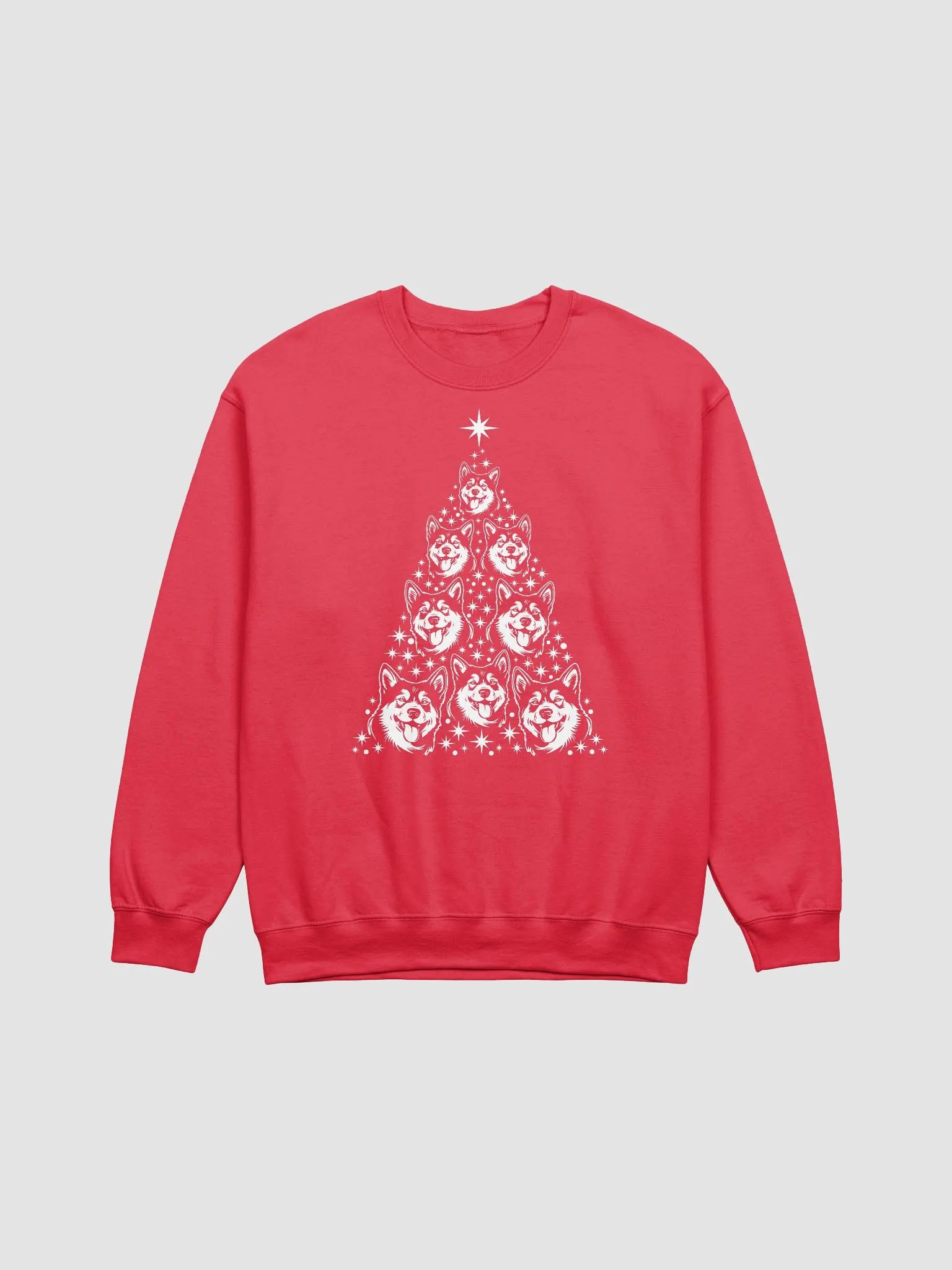 Siberian Husky Christmas Tree Sweatshirt Design for Husky Paw-rents product image (23)