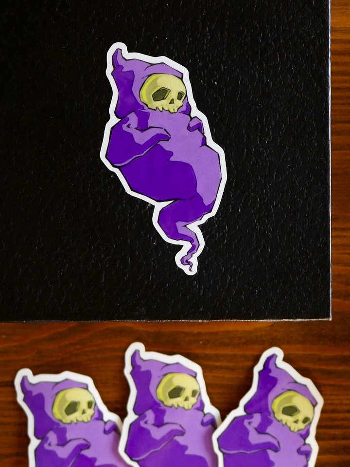 SLULL GHOST STICKER product image (1)