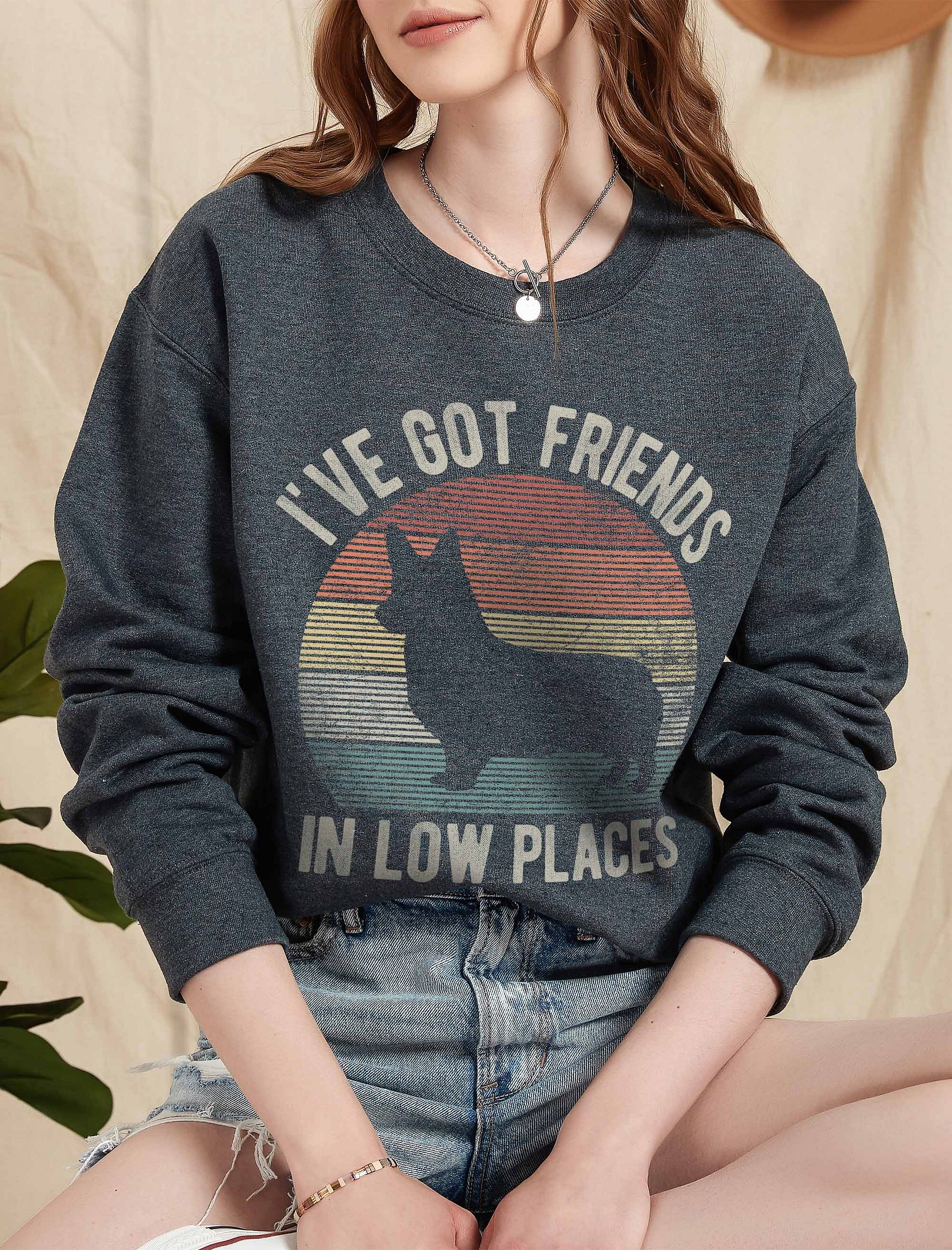 I've Got Friends in Low Places Pembroke Welsh Corgi Sweatshirt | Funny Sweatshirt for Corgi Paw-rents product image (2)