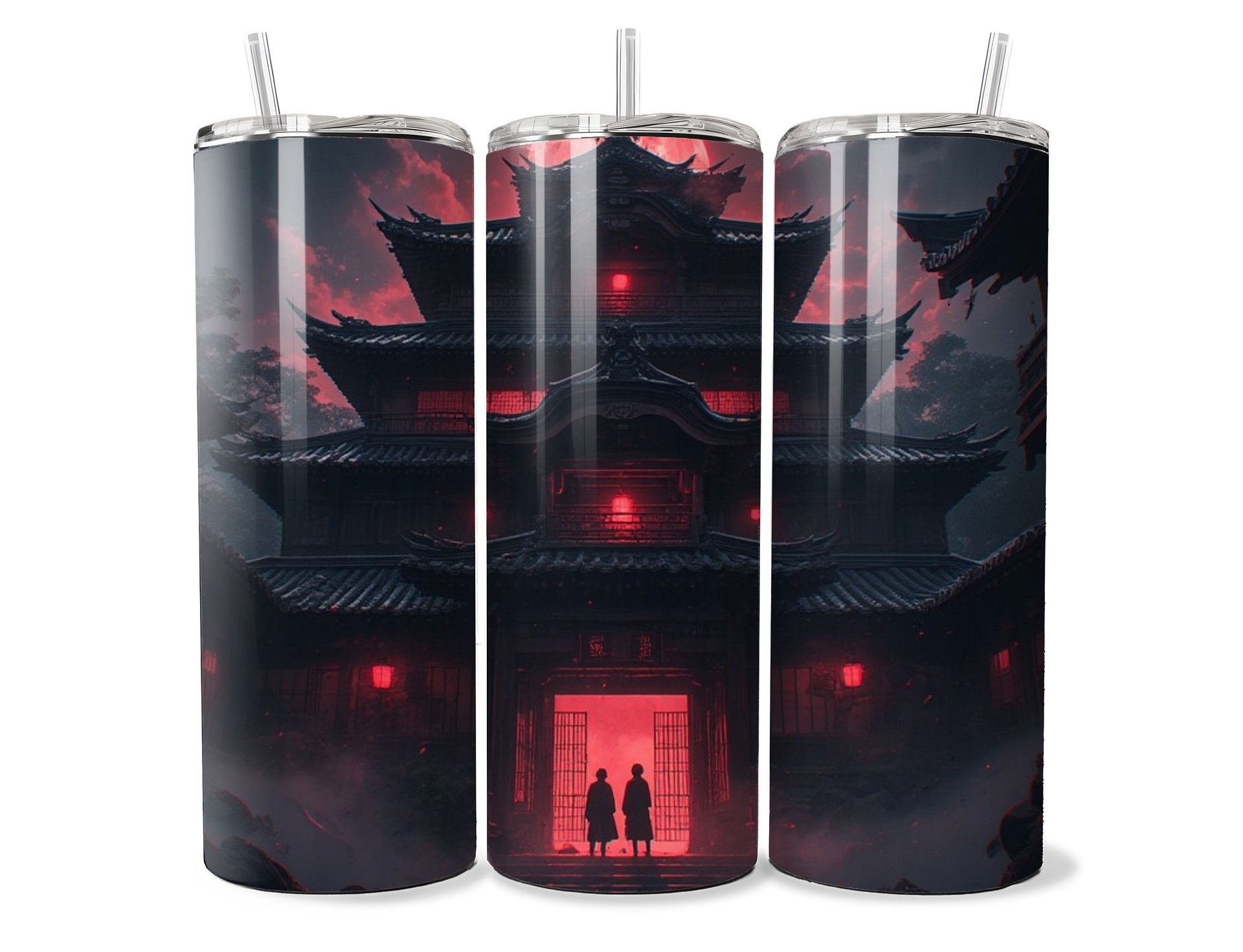 Haunted Japanese Pagoda Red Moon 20oz Tumbler product image (1)