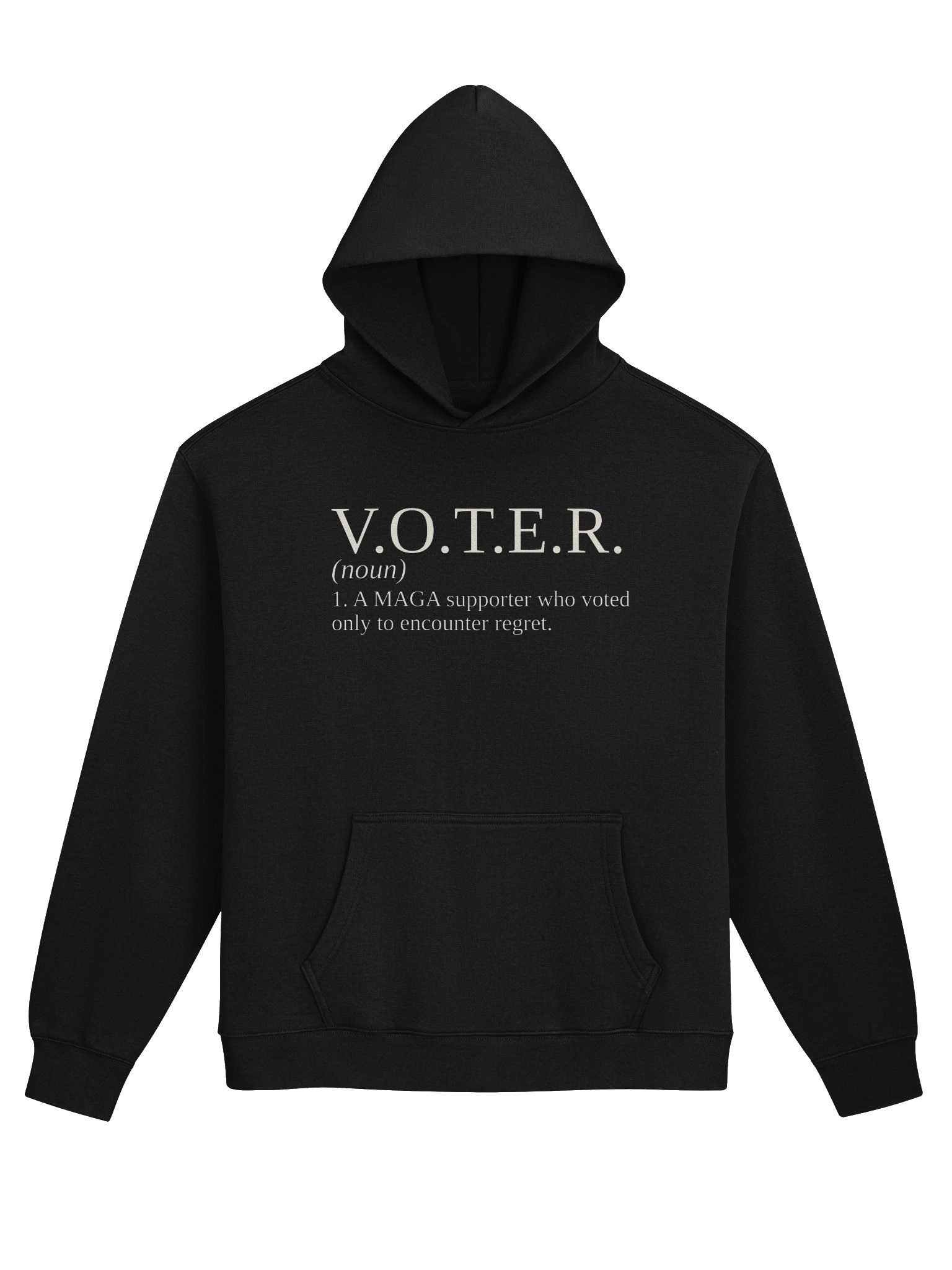 MAGA V.O.T.E.R. — Dictionary Tee Hoodie (Dark Colors) product image (1)