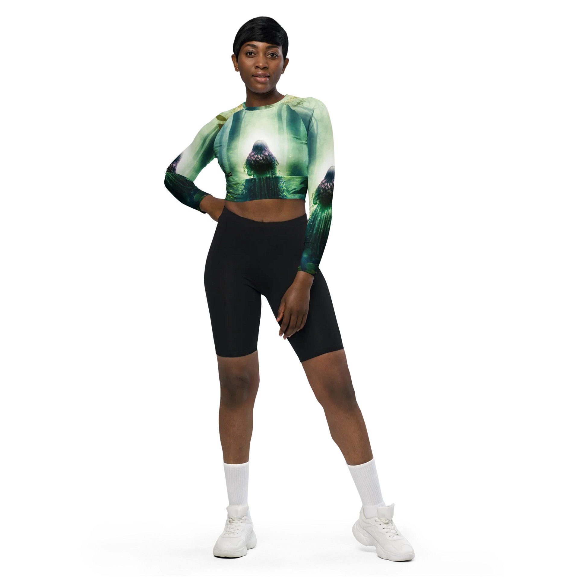 'Elven Stories - Angela Eco All-Over Print Crop Top product image (1)