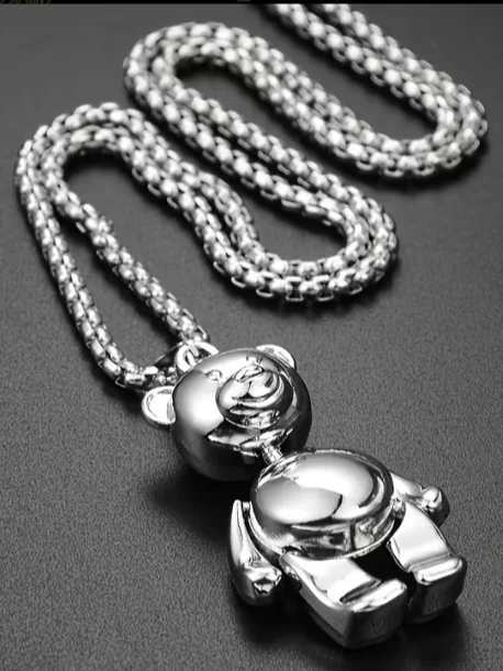 Glossy Bear Pendant Necklace product image (1)