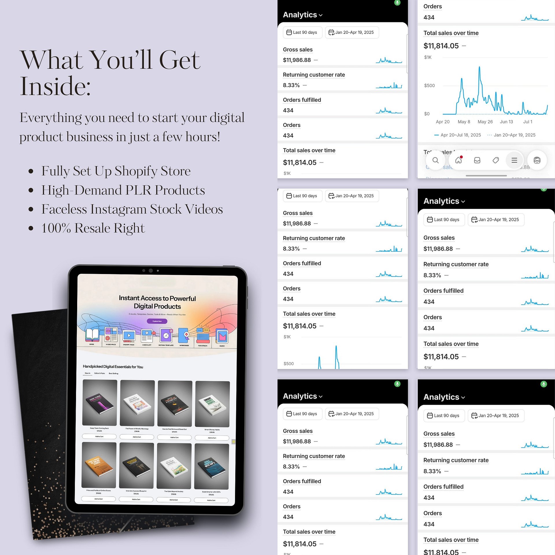 Ready-to-Sell Digital Product Store Bundle with PLR product image (2)