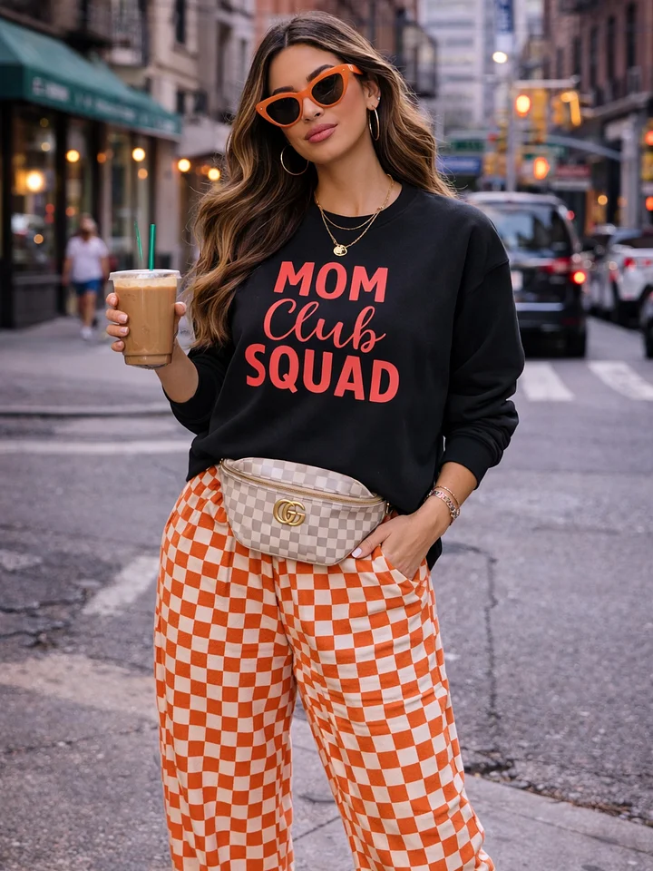 Mom Club Squad' Organic Sweatshirt product image (1)