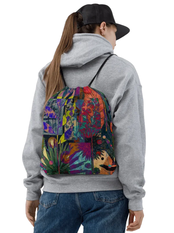 Botanical Geometry Drawstring Bag product image (2)