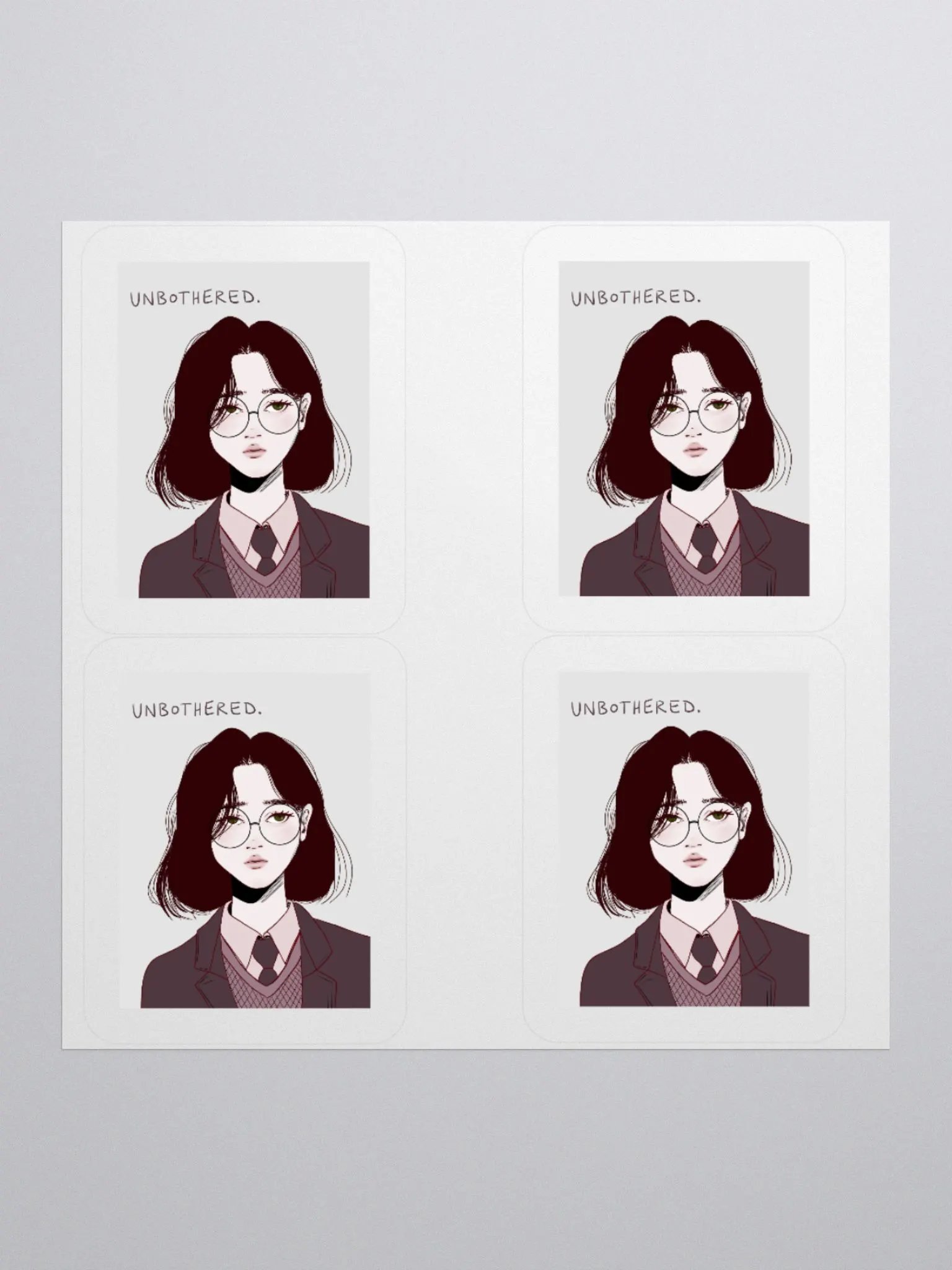 unbothered sticker product image (1)
