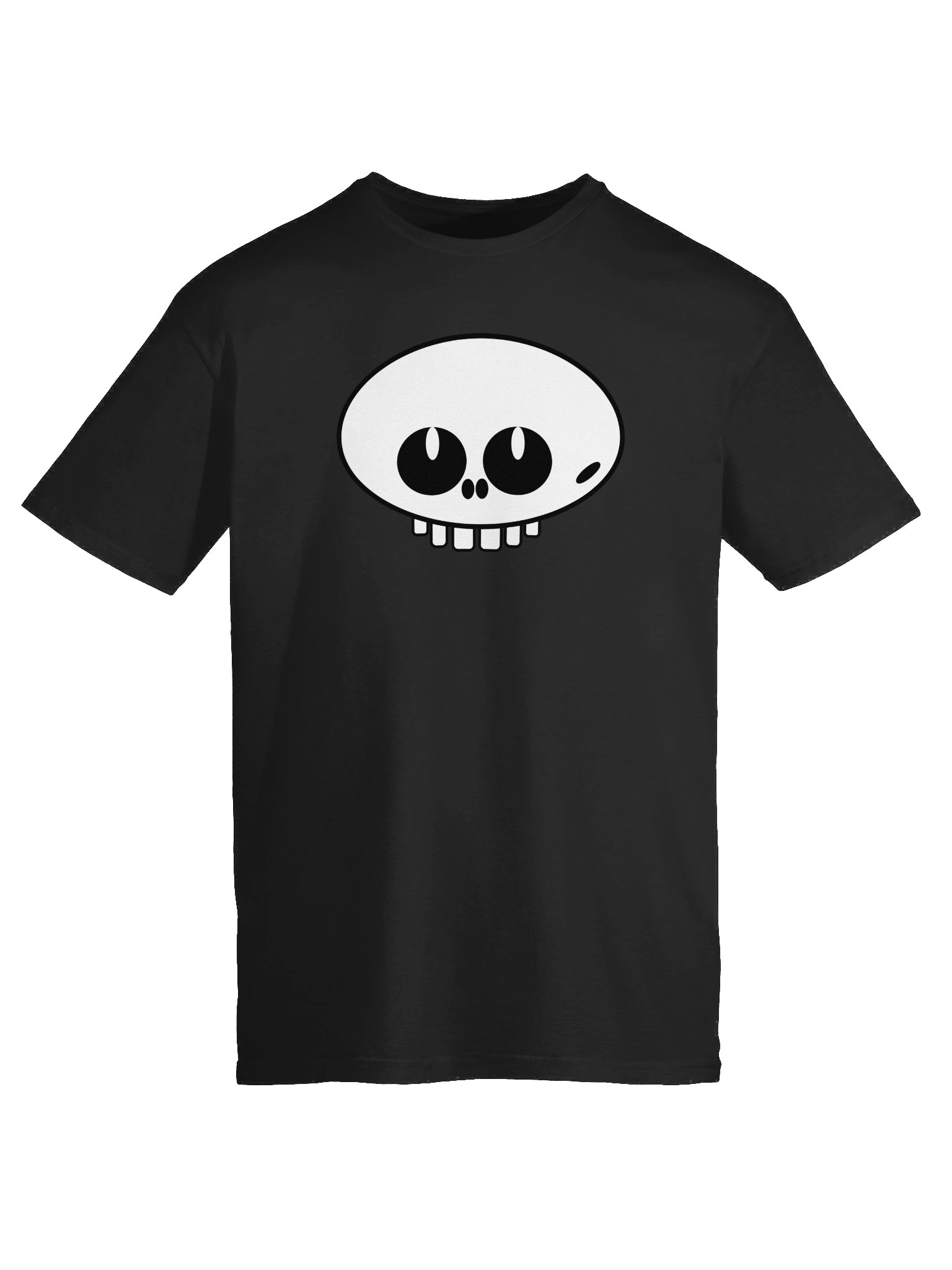 Cute Skull Face T-Shirt – Fun Spooky Halloween Tee, Kawaii Skeleton Graphic Shirt product image (59)