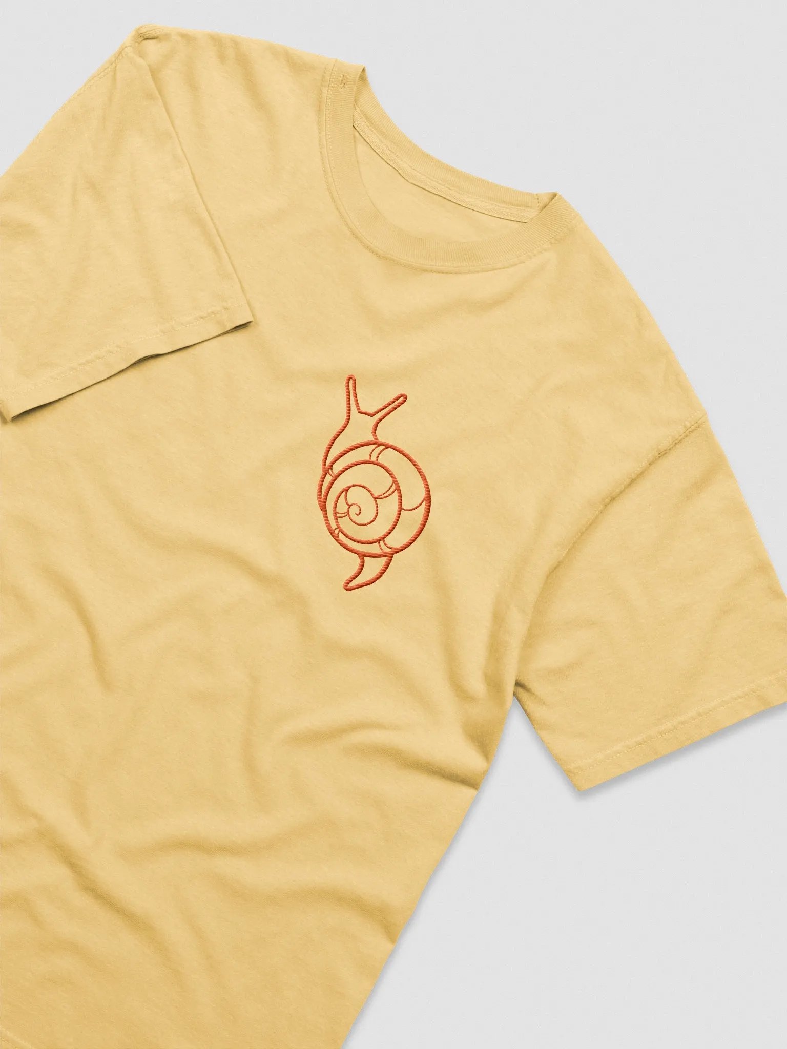 Embroidered Snail Tee - Butter product image (1)