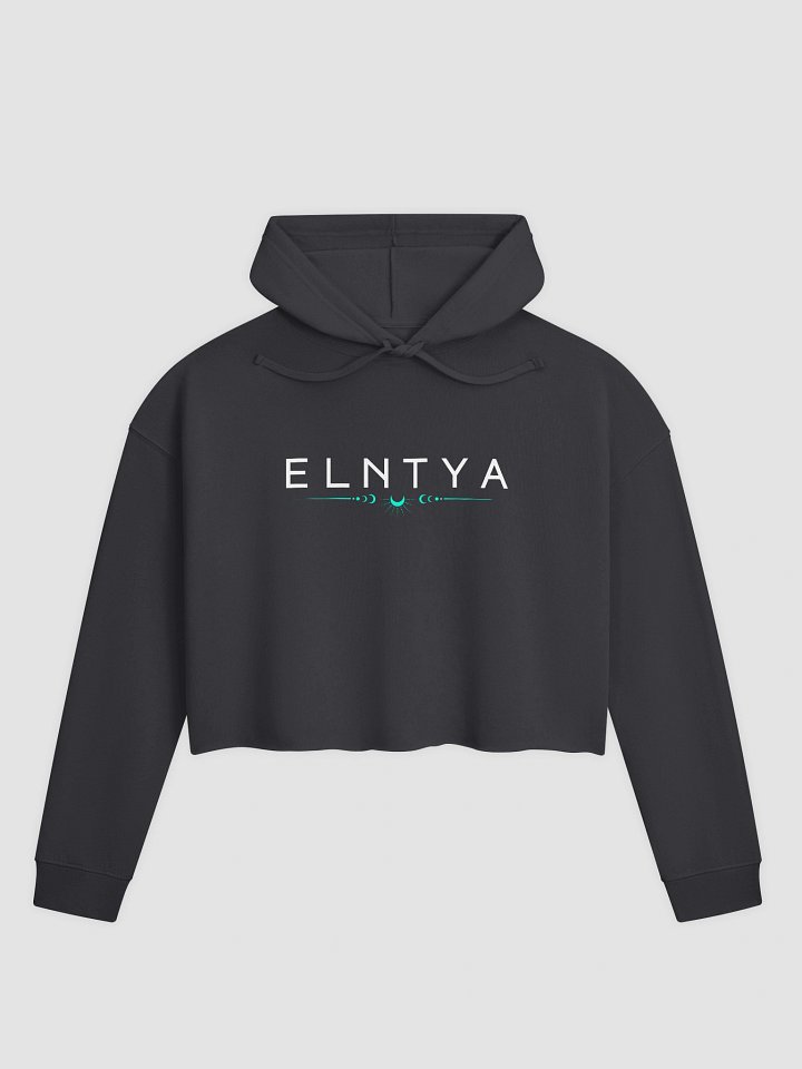 Big El White Snek Logo Cropped Hoodie product image (2)