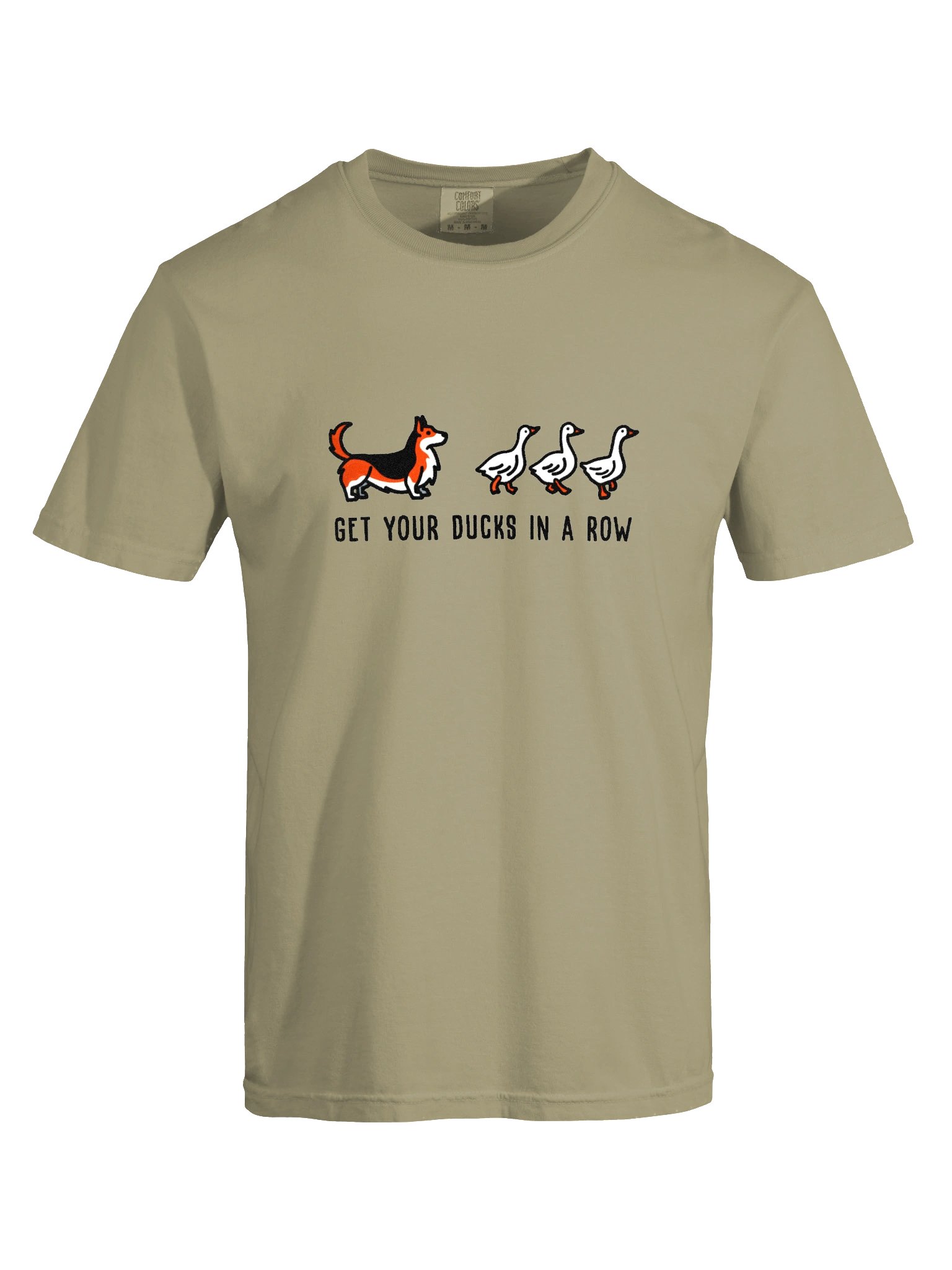 Get Your Ducks in a Row T-Shirt(Embroidered) of a Cardigan Welsh Corgi(Tricolor) product image (10)