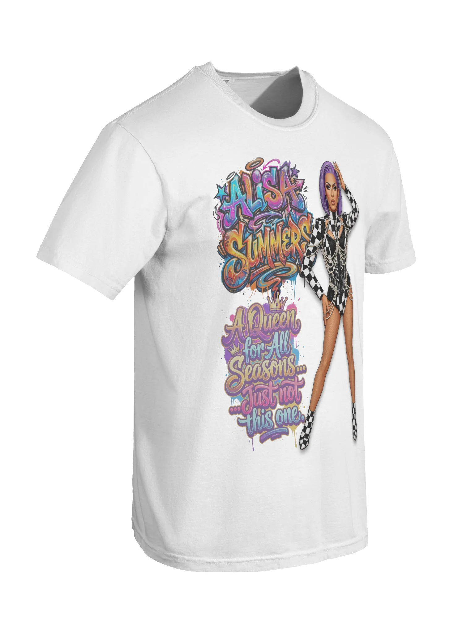 "Queen for All Seasons" Full Graphic Heavyweight Tee product image (6)