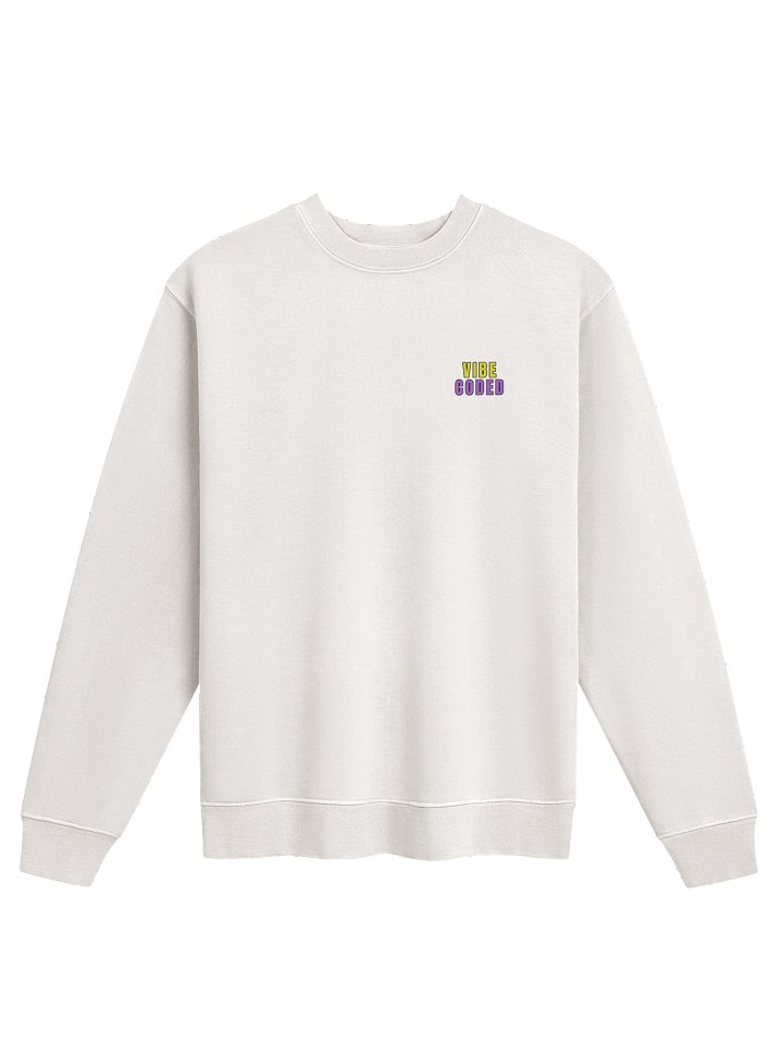 Vibe Coded Pigment Dyed Streetwear Sweatshirt product image (3)