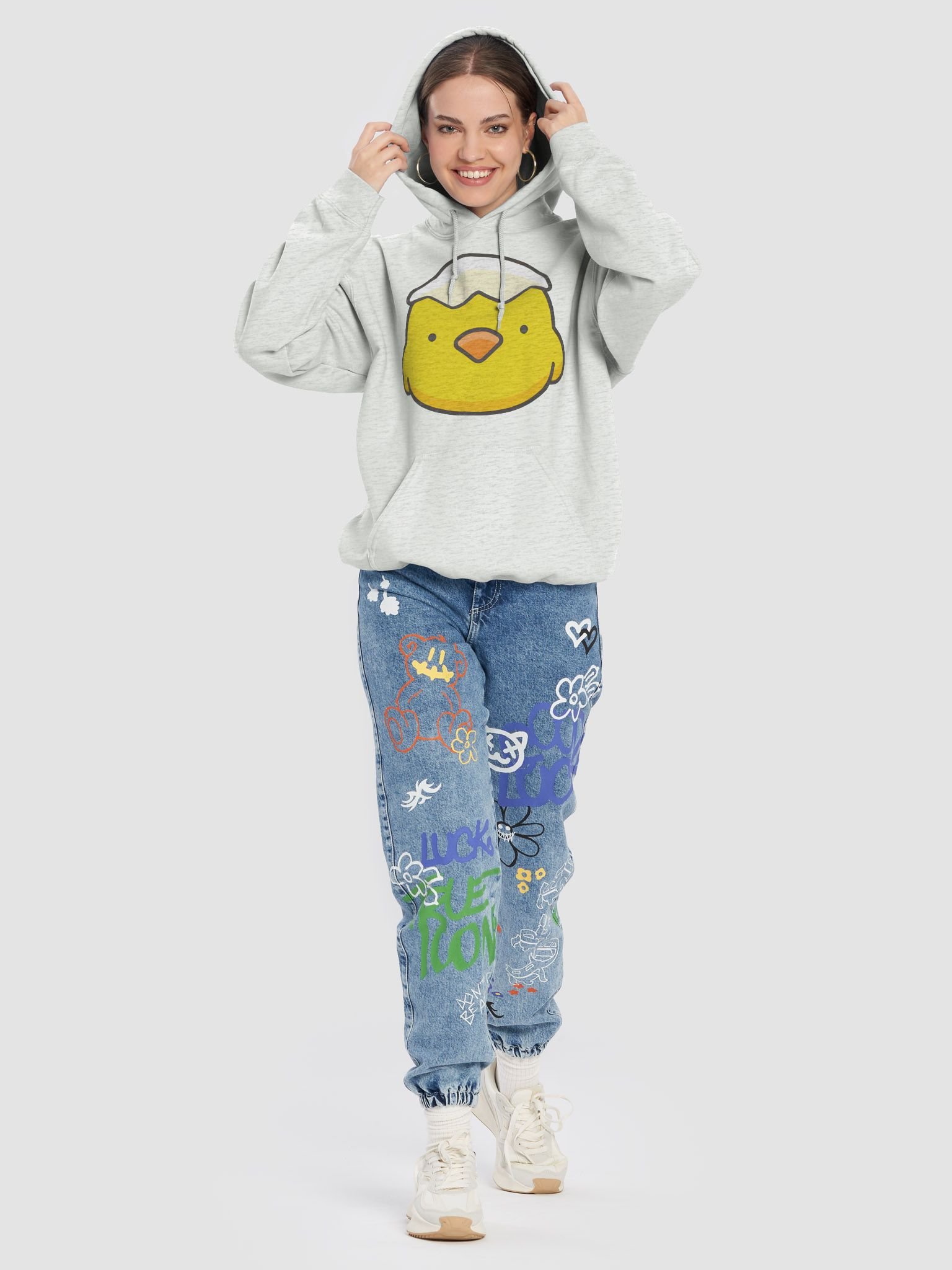 Egghead Chick Classic Hoodie product image (8)