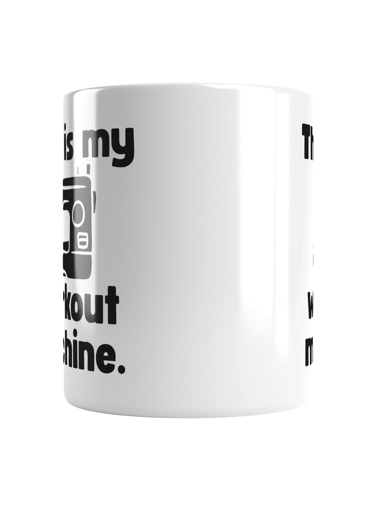This Is My Workout Machine | Crafter's Gift - White Ceramic Mug (Black Text) product image (15)