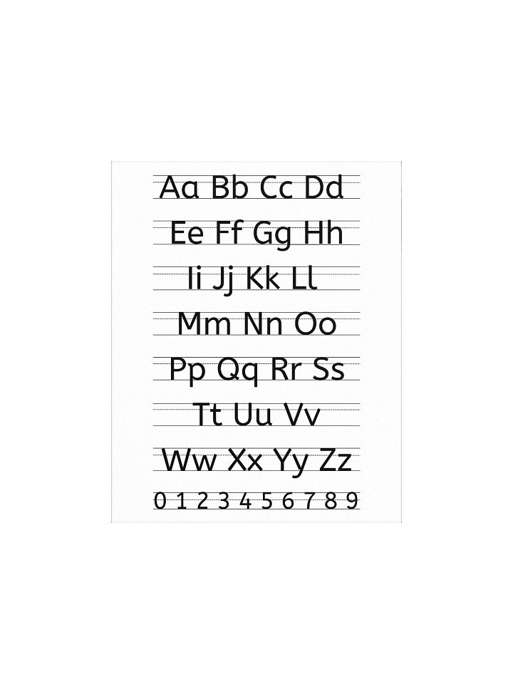Print Alphabet Reference Chart — Wall Poster product image (2)