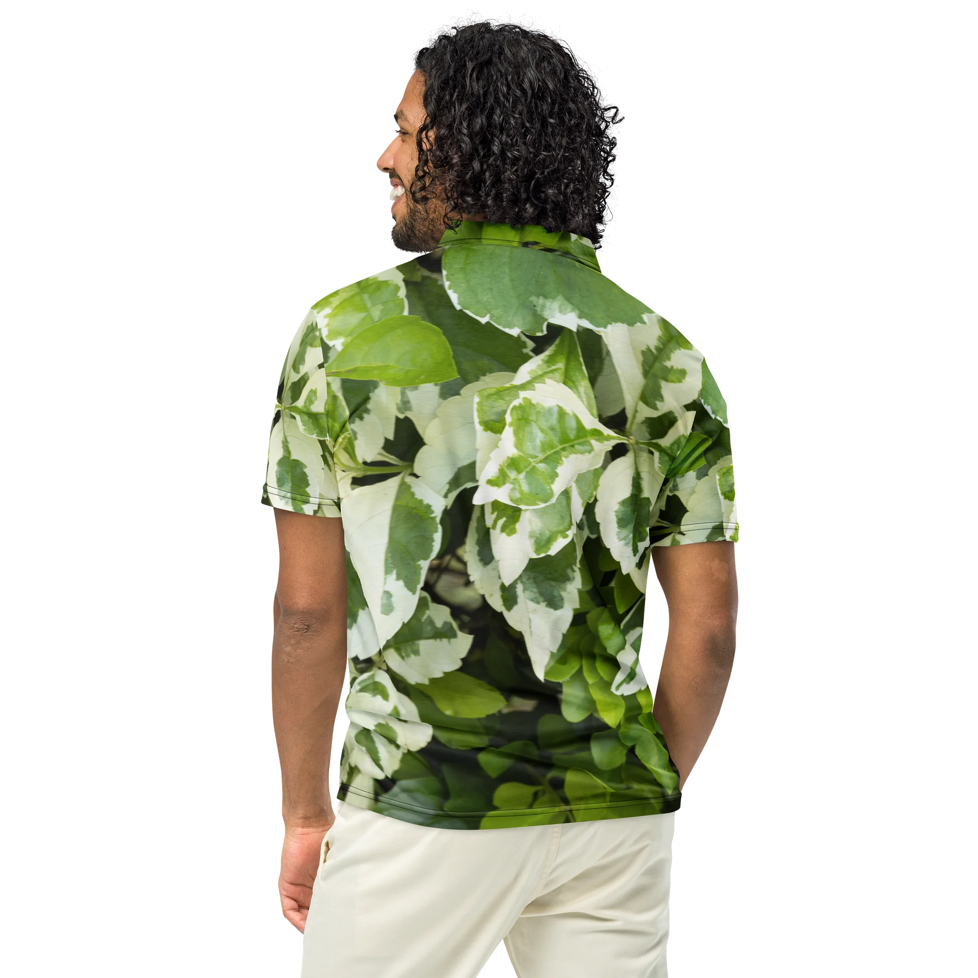 Moss & Parch All-Over Print Men's Slim Fit Polo Shirt product image (5)