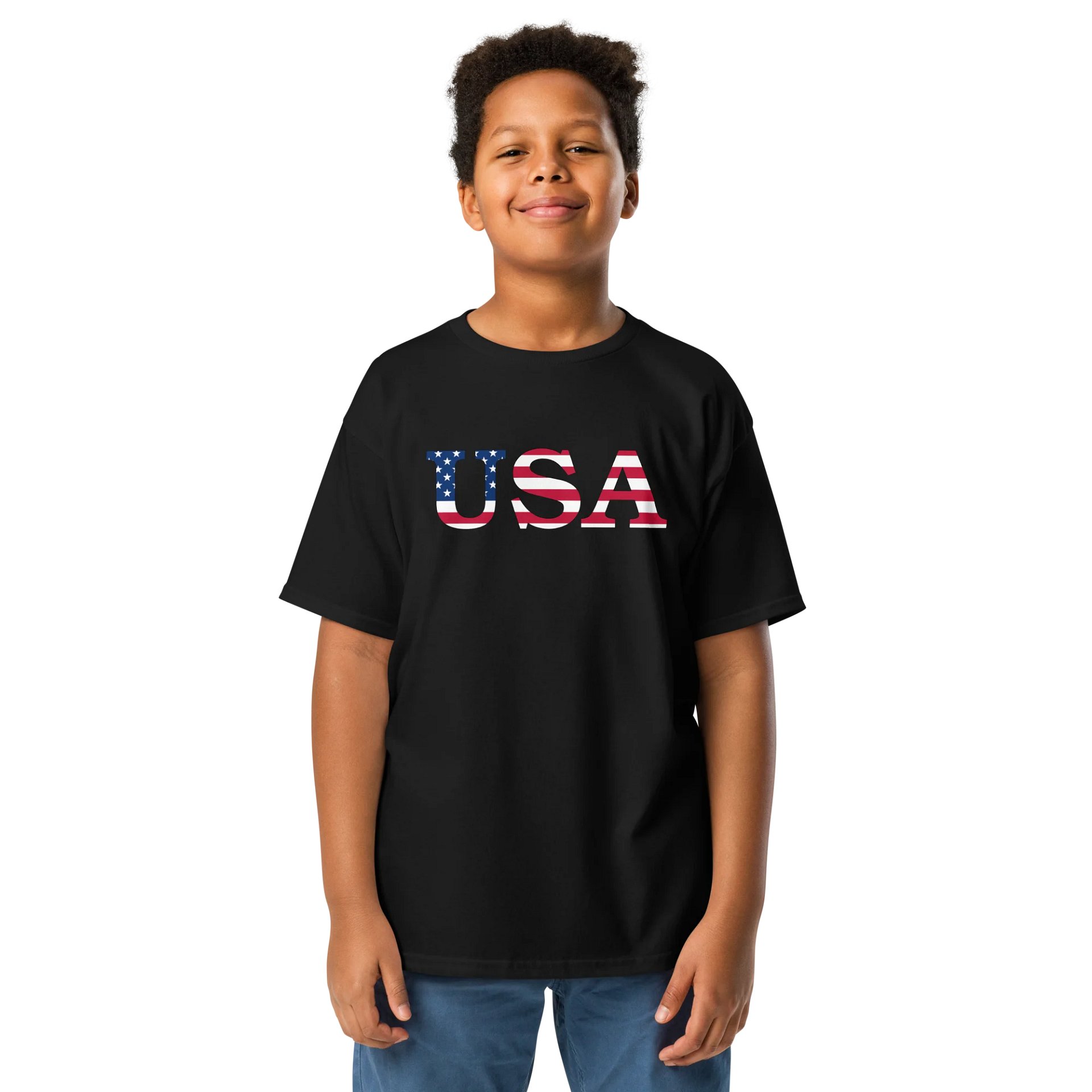 Gildan Youth Classic Tee-USA Flag product image (6)