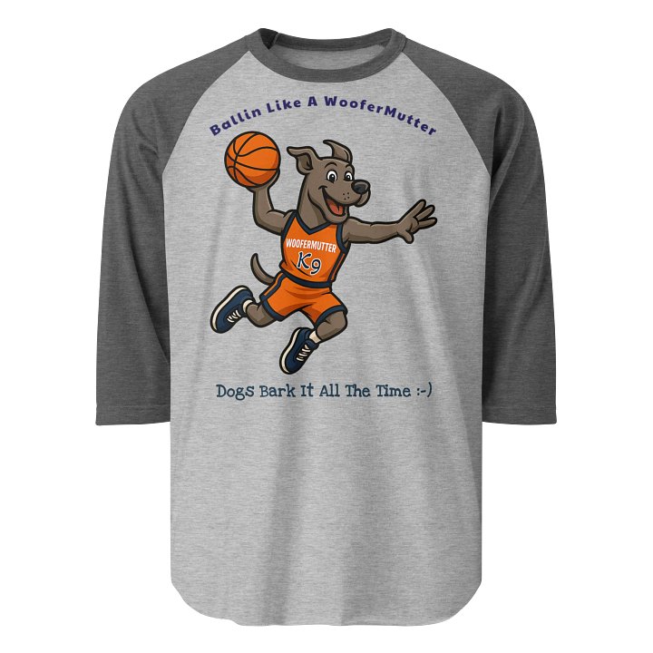 Great Dane Unisex 3/4 Sleeve Raglan Shirt product image (4)
