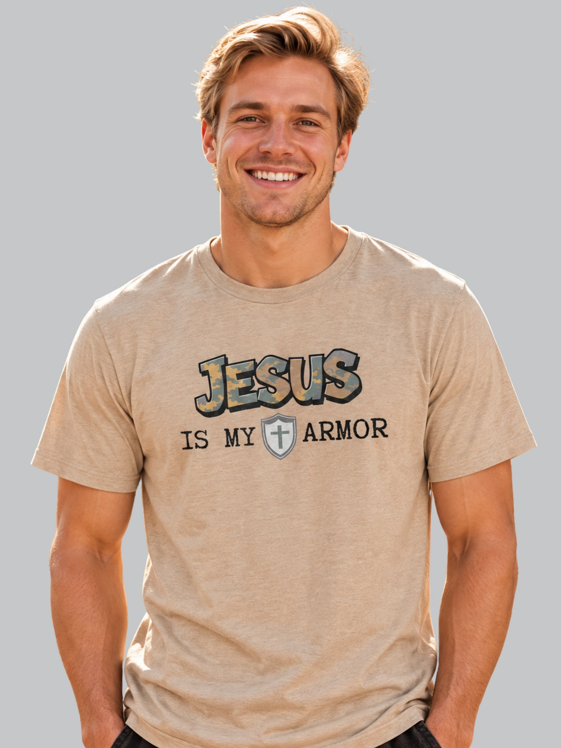 Jesus Is My Armor Workout T-shirt product image (1)