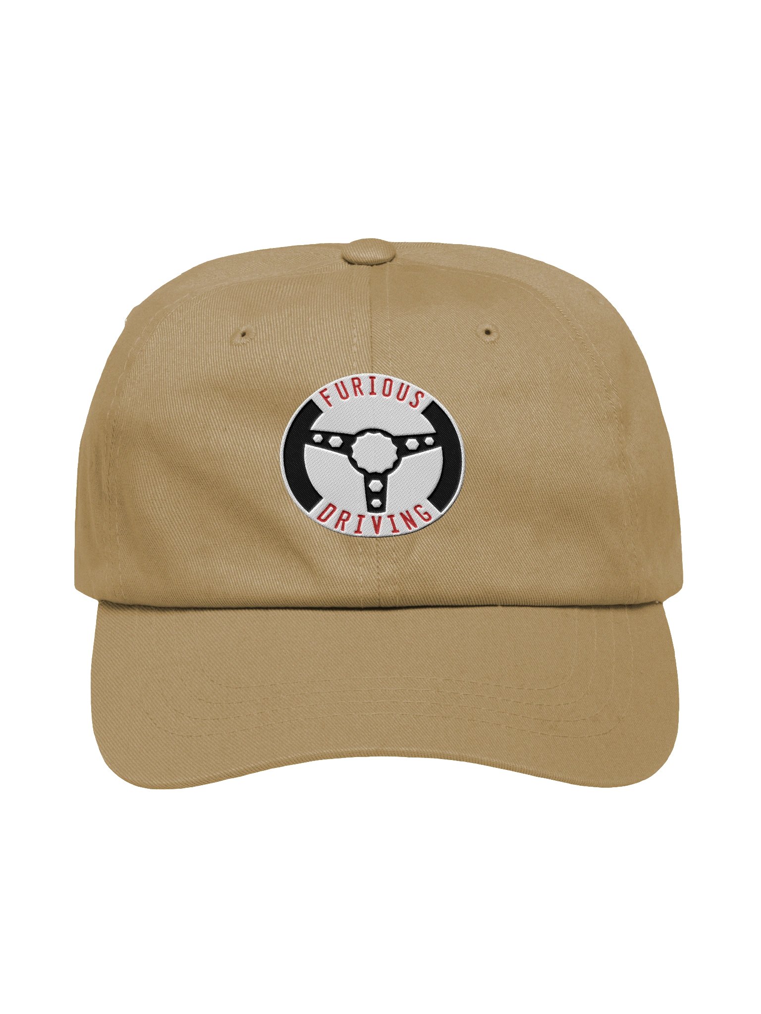 Tan khaki baseball cap with FD roundel logo product image (1)