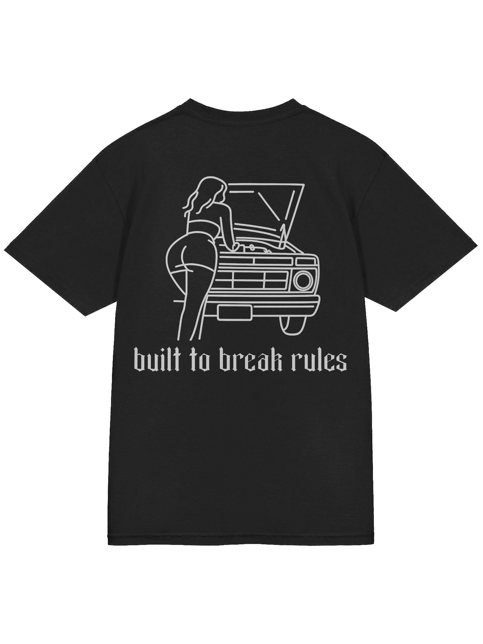 Built To Break Rules: Truck Line Art T-Shirt product image (5)
