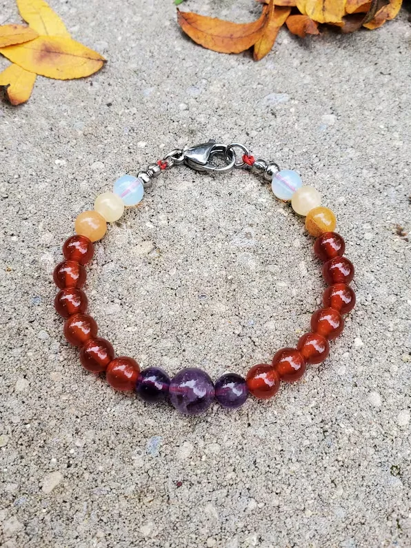 Inner Harmony Bracelet • Amethyst and Carnelian product image (1)