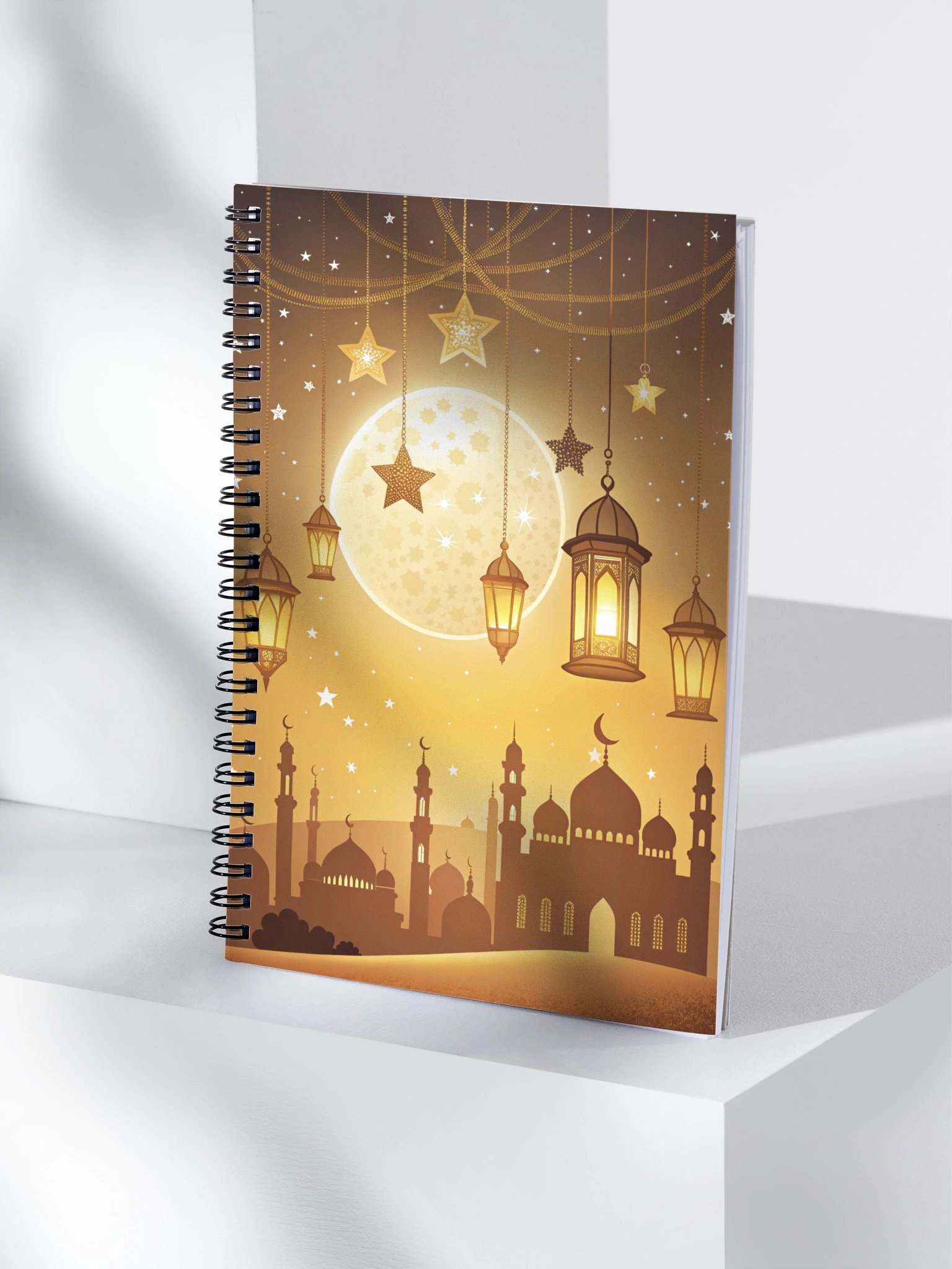 Moonlit Mosque Serenity Spiral Notebook product image (4)