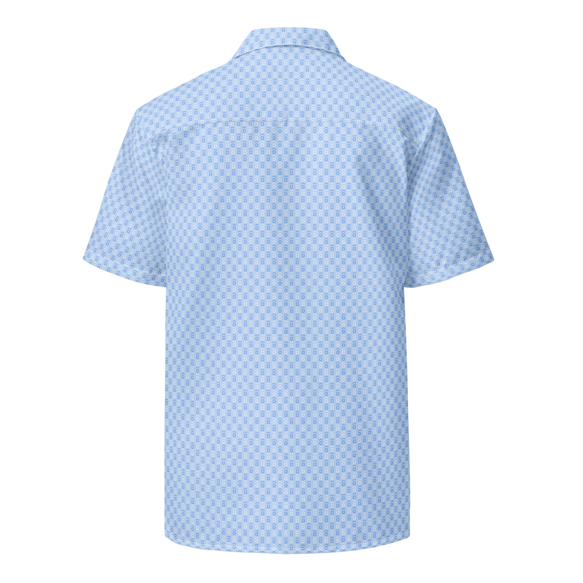 OVTLYR ALL OVER PRINT - BUTTON DOWN - RUNS VERY BIG (ORDER NEXT SIZE DOWN) - Light Blue product image (2)