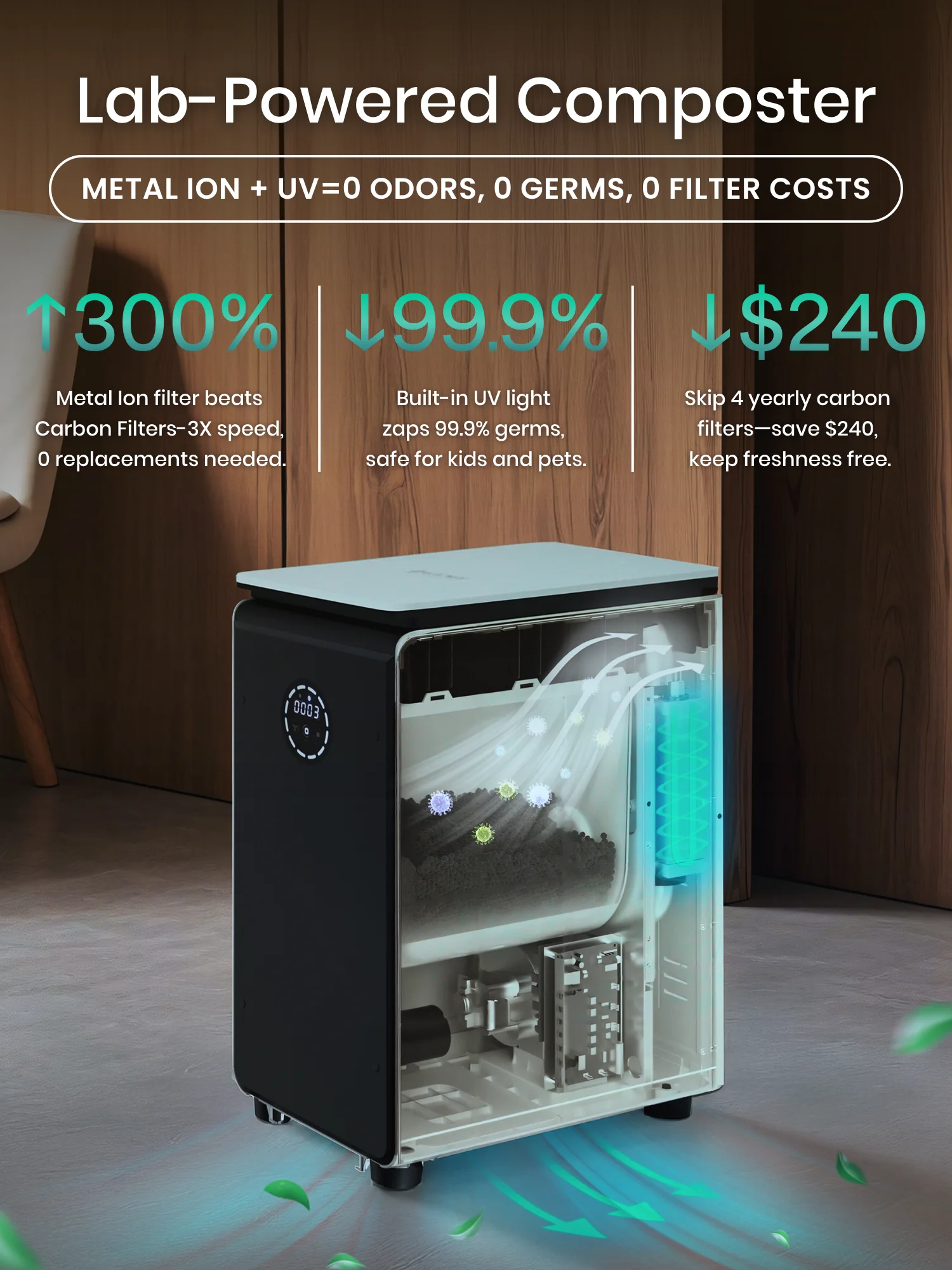 GEME Composter, alternative for mill food recycler product image (5)