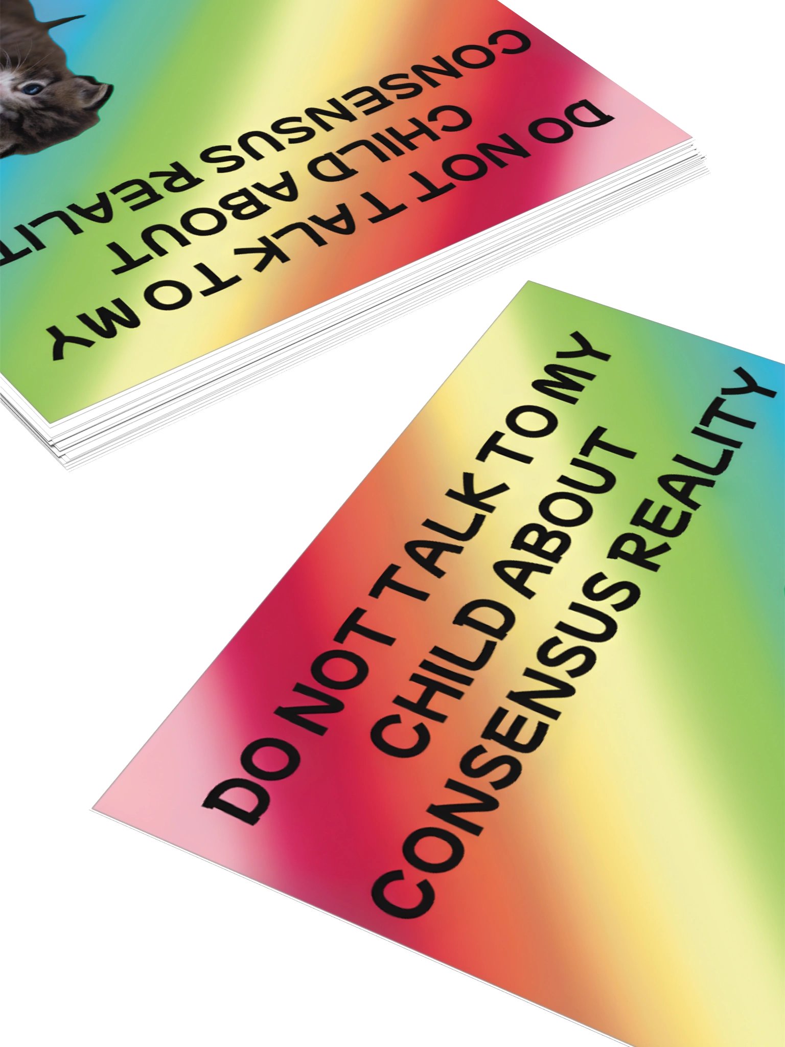 Do Not Talk to My Child About Consensus Reality Sticker product image (12)