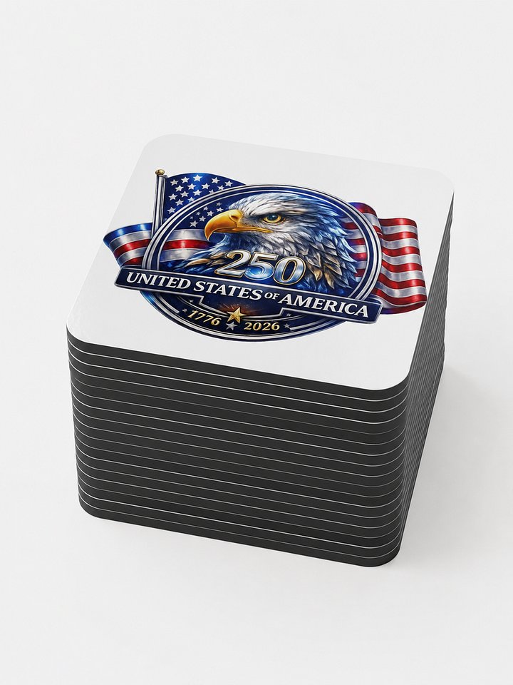 US 250th Anniversary Eagle Coaster — 20 Pack product image (1)