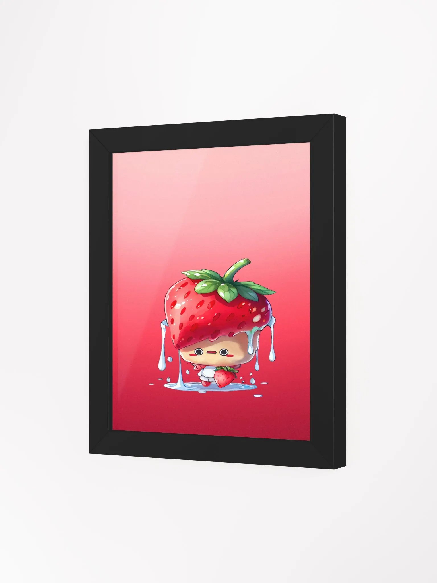 Melting Strawberry Dreams Framed Poster product image (94)
