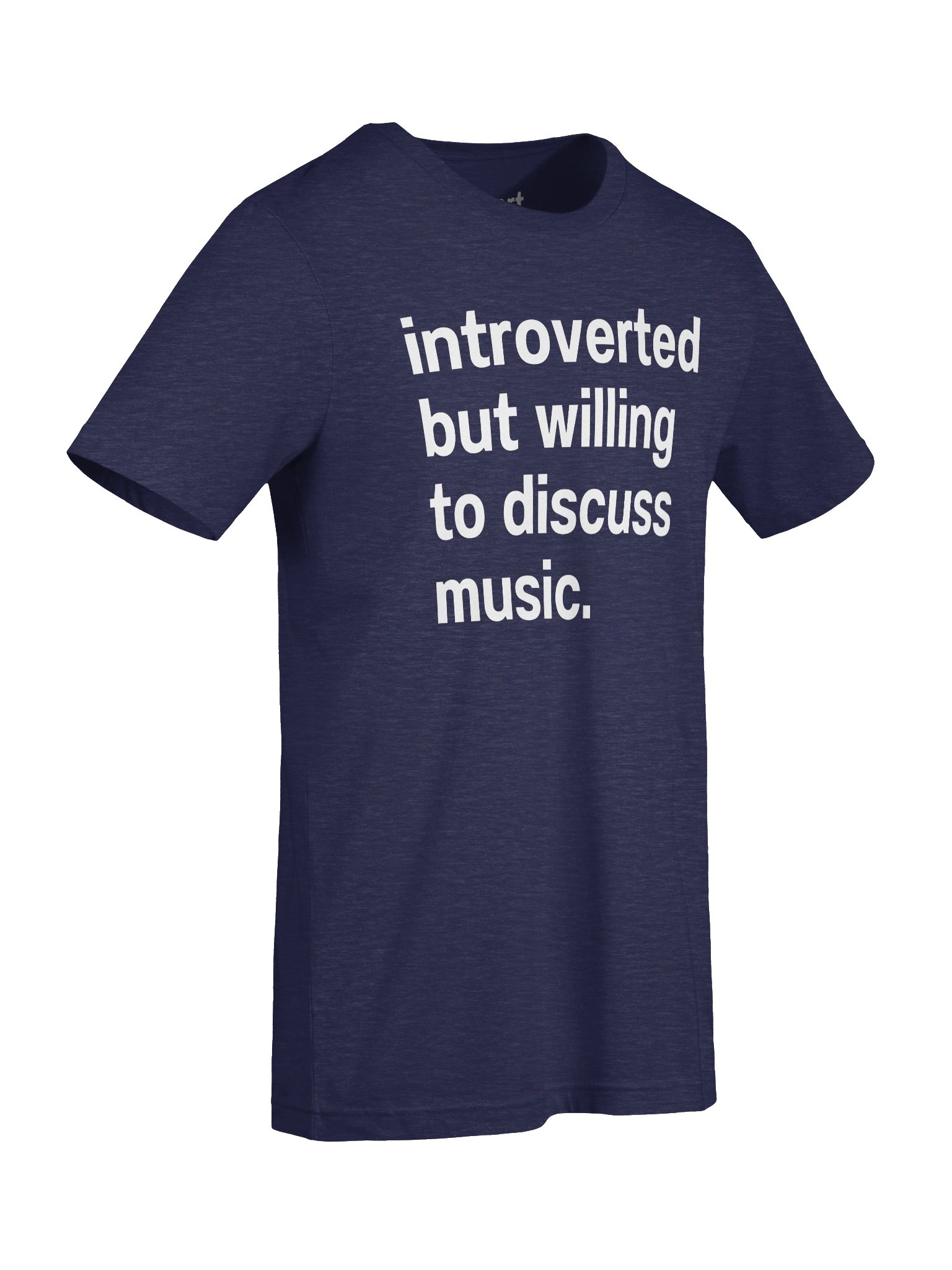 introverted but willing to discuss music. Unisex T-Shirt product image (7)