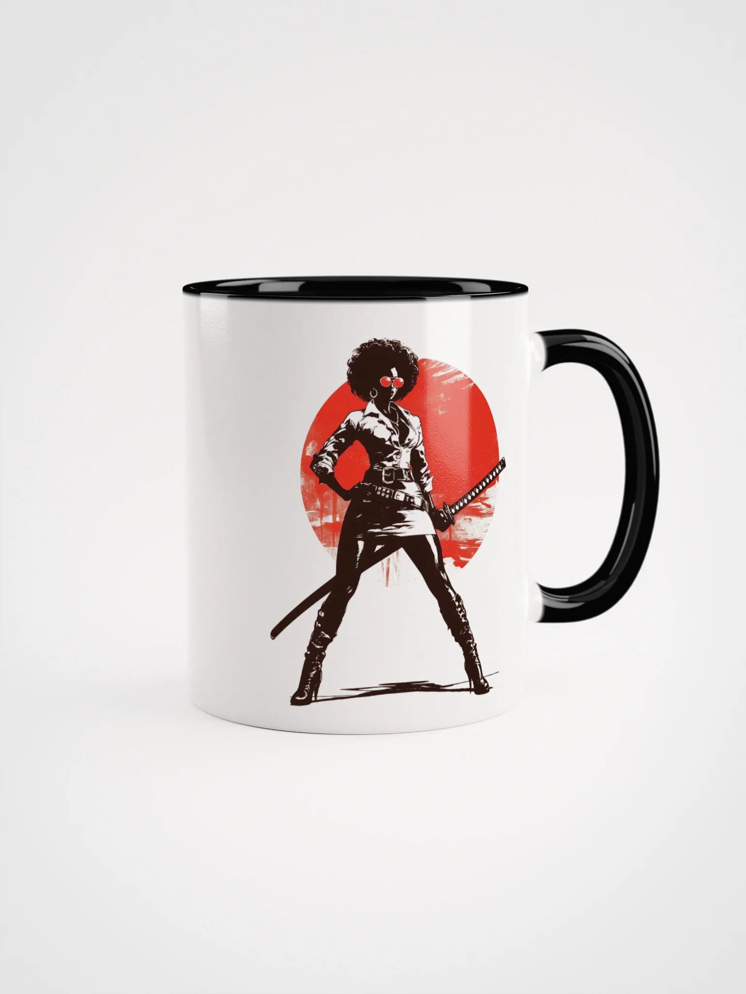 Black Sword Woman Ceramic Mug product image (1)