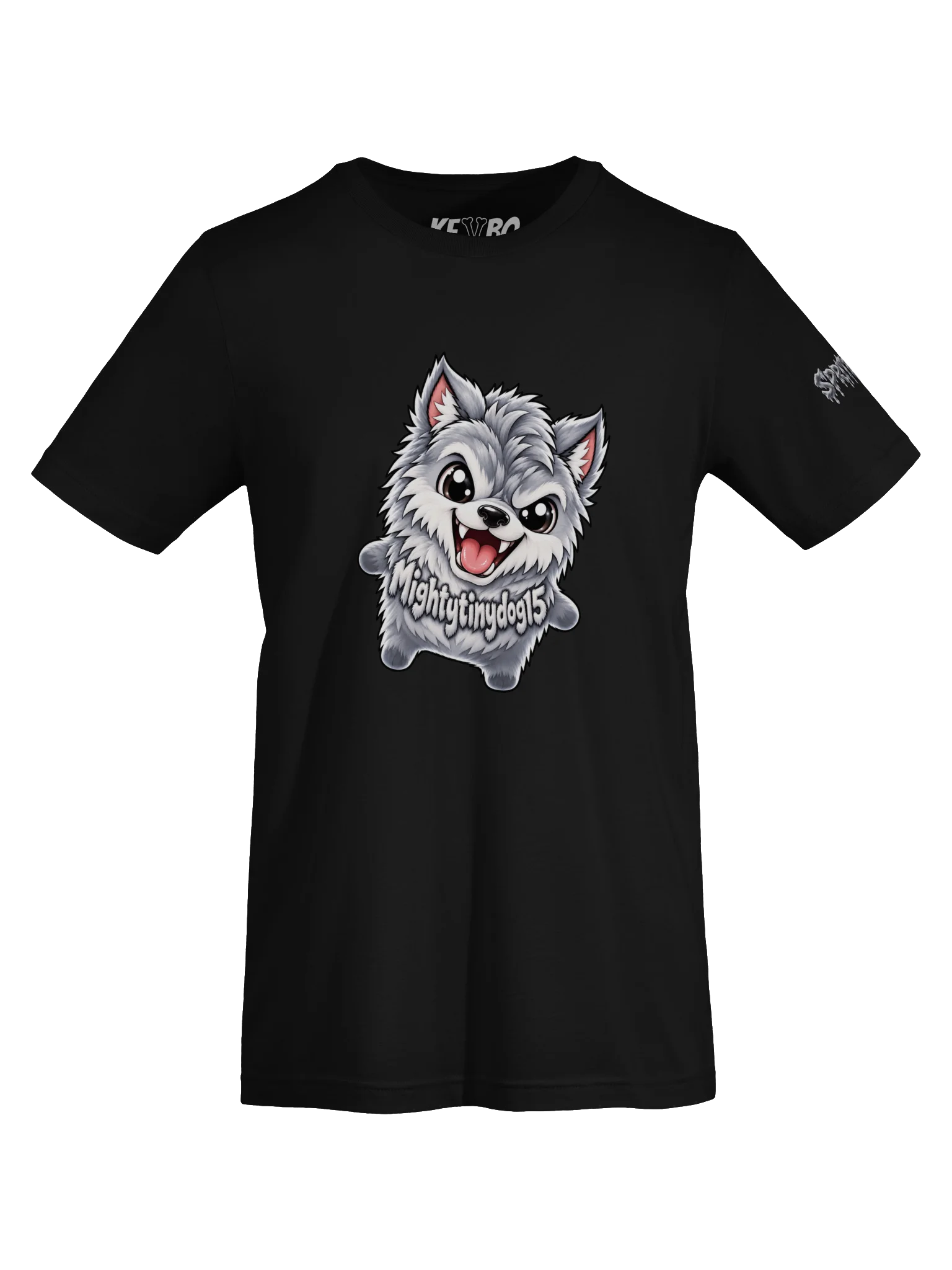 SPRITEFEST "Friendly Wolf" Black ADULT T-Shirt product image (5)