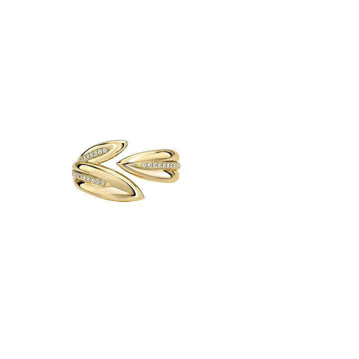 Jane Goodall Olive Branch Lab Diamond Ring in 925 Sterling Silver product image (1)