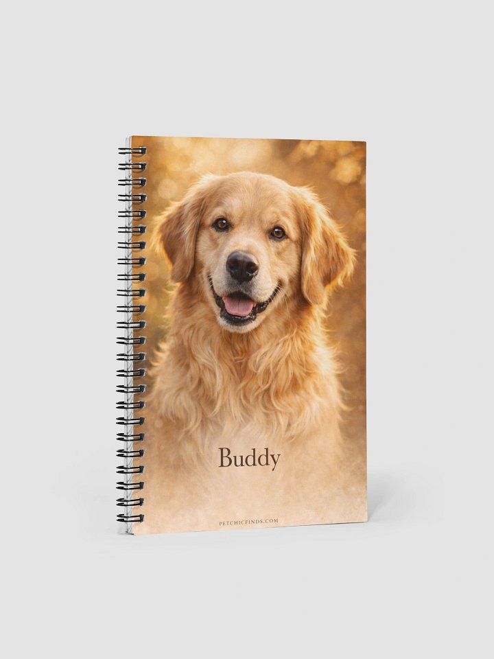 Golden Retriever Autumn Bliss Spiral Notebook product image (1)