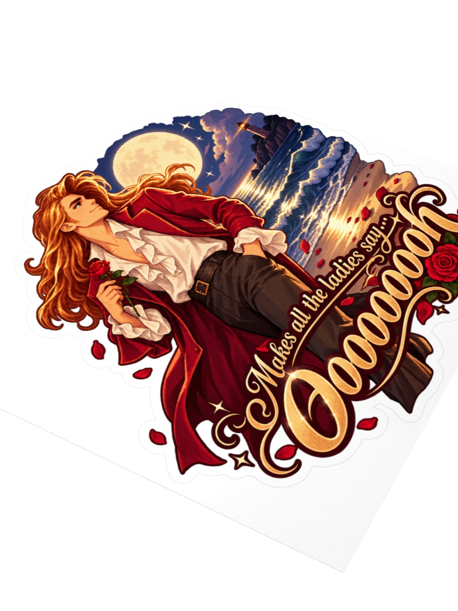Makes All the Ladies Say Oooooooh Sticker product image (3)